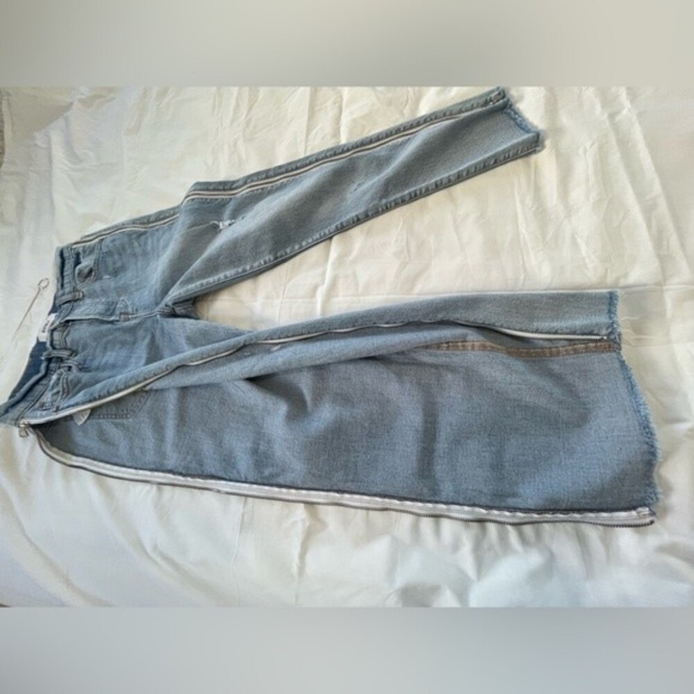 Pistola Charlie High Rise Straight Leg Side Leg Zipper‎ Utopia Jeans Size 27 - Picture 11 of 15